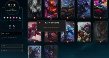 Conta League of Legends LVL 414, 213 skins (c/ skins ultimat