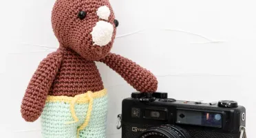 Rinoceronte Marrom Amigurumi