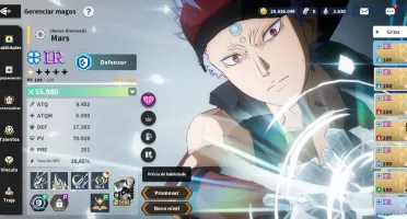 Conta black clover mobile Global 200k de poder e muito mais