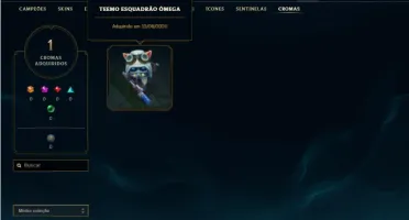 Conta unranked com 50 Champs e 31 Skins + 600 RP