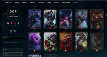 Conta prata 2 com TODOS os champs e 203 Skins ( NIVEL 500 )