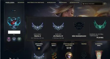 Conta prata 2 com TODOS os champs e 203 Skins ( NIVEL 500 )