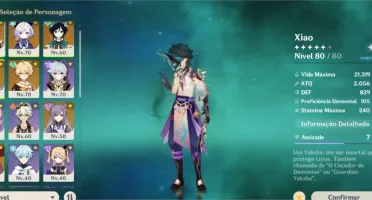 Conta ar47 com xiao+lança de jade