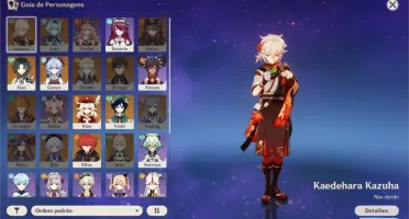 Conta Genshin Venti+xiao+ganyu+diluc+klee