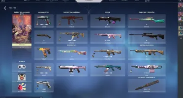 CONTA VALORANT OURO 3 COM VÁRIAS SKINS
