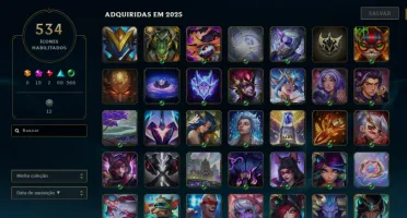 Conta League Of Legends + Valorant (1067 Skins)