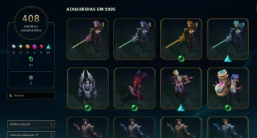 Conta League Of Legends + Valorant (1067 Skins)