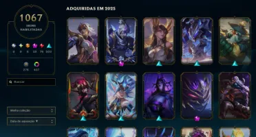 Conta League Of Legends + Valorant (1067 Skins)