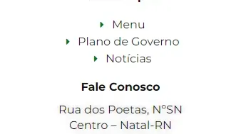 Site do Politico em Wordpress