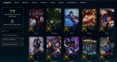 Conta Unranked lvl45