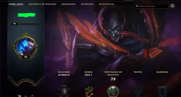 Conta Unranked lvl45