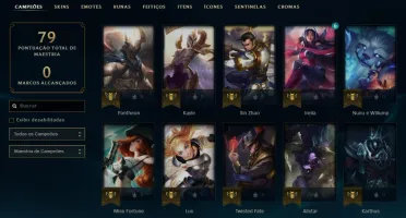 Conta Unranked lvl45