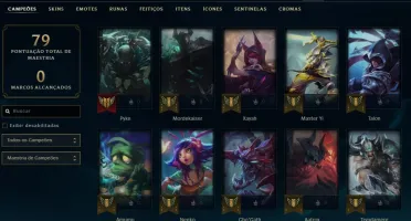Conta Unranked lvl45