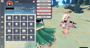 GENSHIN IMPACT CONTA COM DILUC E VENTI + MUITOS PERSONAGENS