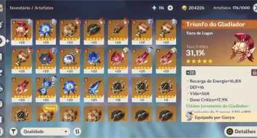 AR 48 NA - Ganyu + Childe + Keqing C1 + Arma 5