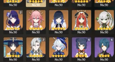 AR 60 / 22 PERSONAGENS 5* / 16 ARMAS 5* - Genshin Impact