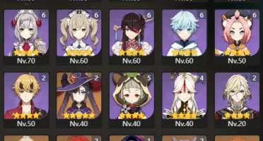 AR 60 / 22 PERSONAGENS 5* / 16 ARMAS 5* - Genshin Impact