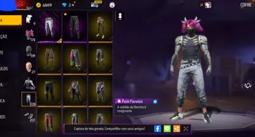 Conta free fire +15 passes e angelical