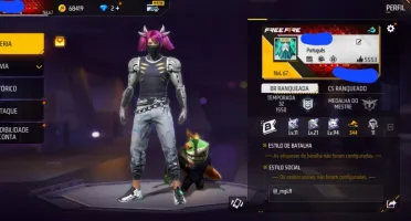 Conta free fire +15 passes e angelical