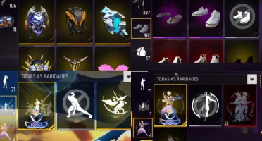 Conta Ff Nvl 71 | Calça Angelical + Armas Evolutivas Lvl 5 +