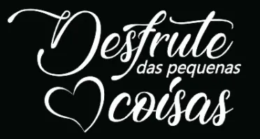 Frase Desfrute das Pequenas Coisas em MDF 50 x 28 cm