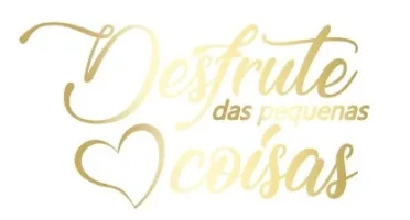Frase Desfrute das Pequenas Coisas em MDF 50 x 28 cm