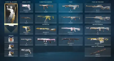 Conta de Valorant com várias skins, rank máximo Imortal