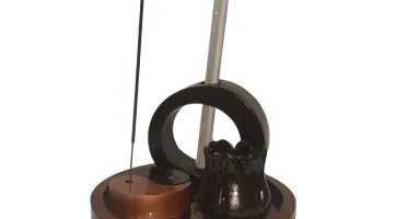 Conjunto Incensario Yin Yang 4 Peças