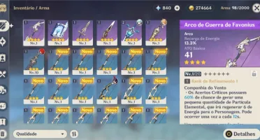 AR13: Diluc, Razor, Chongyun e 800 gemas.