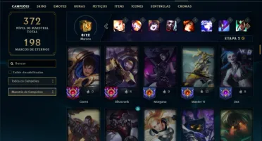 Bronze 3 com 110 Champs e 75 Skins