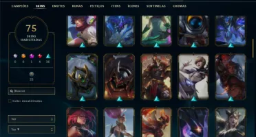 Bronze 3 com 110 Champs e 75 Skins