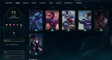 Bronze 3 com 110 Champs e 75 Skins