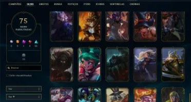 Bronze 3 com 110 Champs e 75 Skins