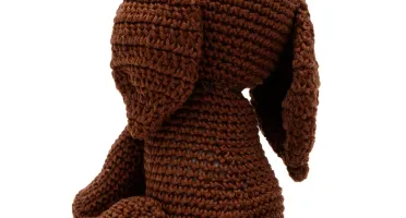 Cachorro Marrom Numquiditu em Amigurumi