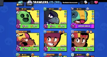 Conta Brawl Stars 26K+ 8 Lendárias 75 Brawlers