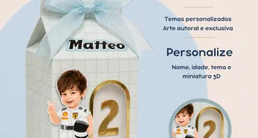 Caixa Milk com Visor 3D Personalizada
