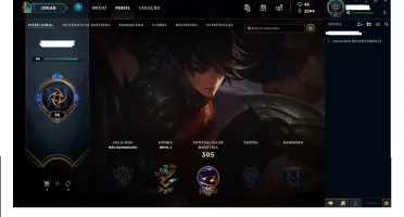 Vendo conta de LoL com 150+ de skins