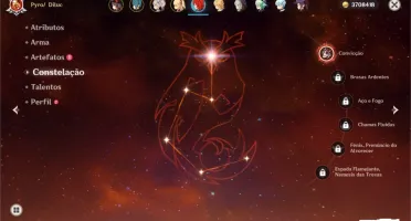 AR 42 Hu Tao, Mona, Diluc C1, Espinha Celestial