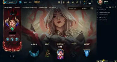 CONTA RIOT - Skins raras, muitas bordas, MMR Mestre
