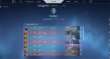 Conta Valorant  (Platina 3 com Skins)