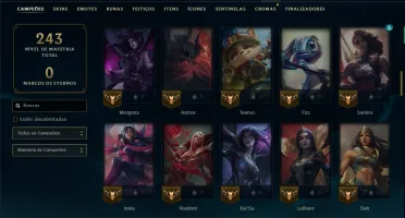 Ouro 1 com 95 Champs e 16 Skins