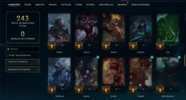 Ouro 1 com 95 Champs e 16 Skins