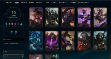 Ouro 1 com 95 Champs e 16 Skins
