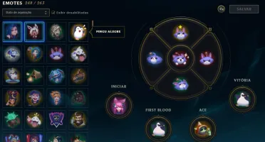 CONTA DE LOL D3 +600 SKINS, LVL +700, FALTANDO 25 EMOTES