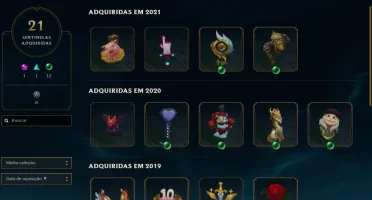 CONTA DE LOL D3 +600 SKINS, LVL +700, FALTANDO 25 EMOTES