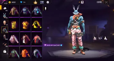 conta Free fire focada no Feminino
