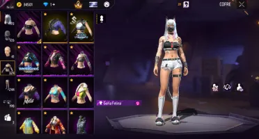 conta Free fire focada no Feminino