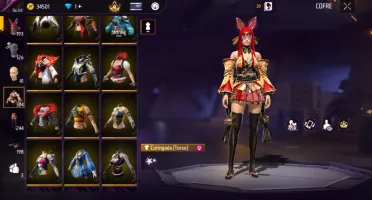 conta Free fire focada no Feminino