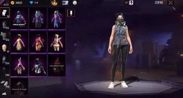 conta Free fire focada no Feminino