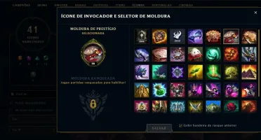 conta lol level 30 unranked